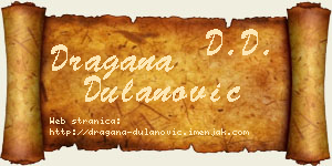 Dragana Dulanović vizit kartica
